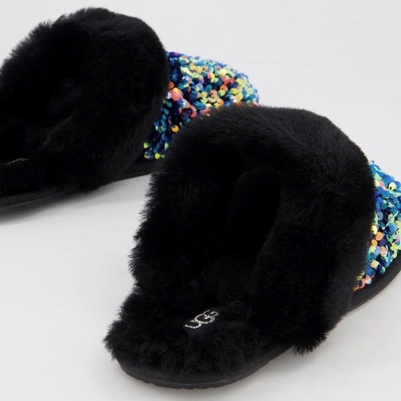 STELLAR SEQUIN BLACK IRIDESCENT ✨ SCUFFETTE - Picture 2 of 8